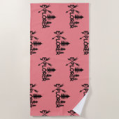 Ontdekkingsreiziger ontwerp - Beach Towel Strandlaken (Voorkant)