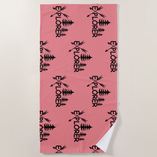 Ontdekkingsreiziger ontwerp - Beach Towel Strandlaken (Voorkant)