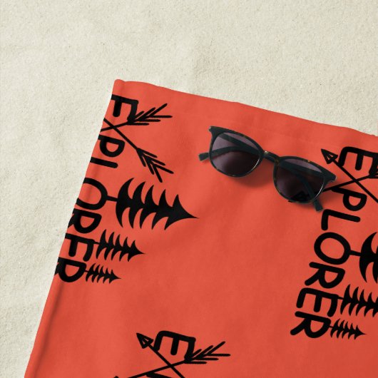 Ontdekkingsreiziger ontwerp - Beach Towel Strandlaken (In situ)