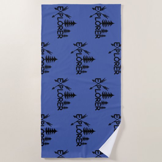 Ontdekkingsreiziger ontwerp - Beach Towel Strandlaken (Voorkant)