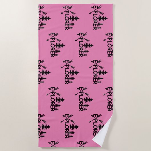 Ontdekkingsreiziger ontwerp - Beach Towel Strandlaken (Voorkant)