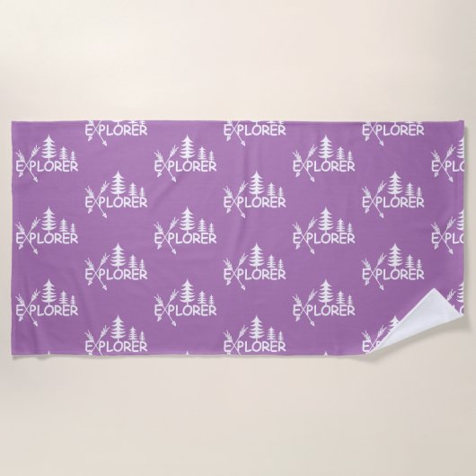 Ontdekkingsreiziger ontwerp - Beach Towel Strandlaken (Voorkant)