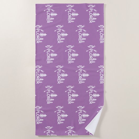 Ontdekkingsreiziger ontwerp - Beach Towel Strandlaken (Voorkant)