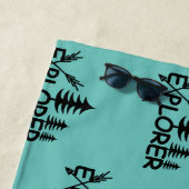 Ontdekkingsreiziger ontwerp - Beach Towel Strandlaken (In situ)