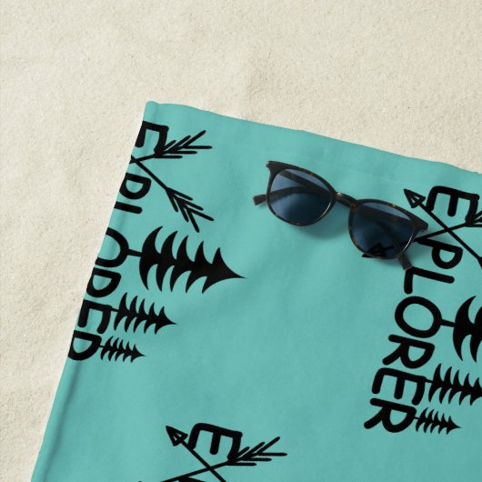 Ontdekkingsreiziger ontwerp - Beach Towel Strandlaken (In situ)
