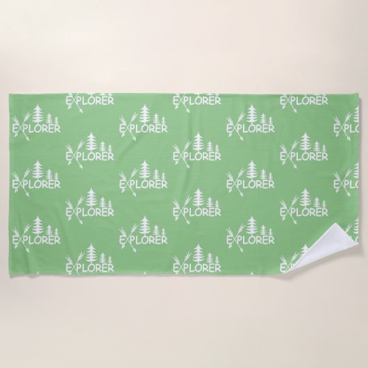 Ontdekkingsreiziger ontwerp - Beach Towel Strandlaken (Voorkant)