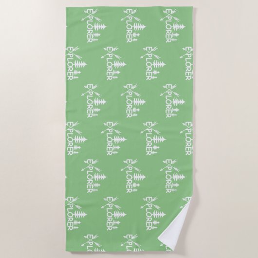Ontdekkingsreiziger ontwerp - Beach Towel Strandlaken (Voorkant)