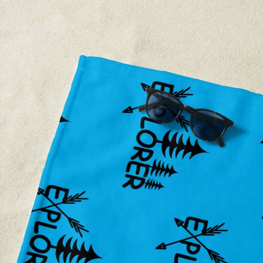 Ontdekkingsreiziger ontwerp - Beach Towel Strandlaken (In situ)