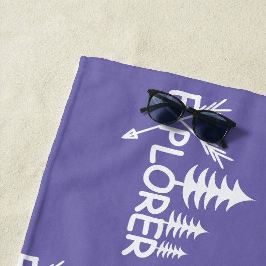 Ontdekkingsreiziger ontwerp - Beach Towel Strandlaken (In situ)