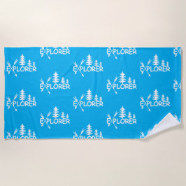 Ontdekkingsreiziger ontwerp - Beach Towel Strandlaken