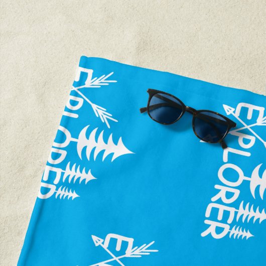 Ontdekkingsreiziger ontwerp - Beach Towel Strandlaken (In situ)