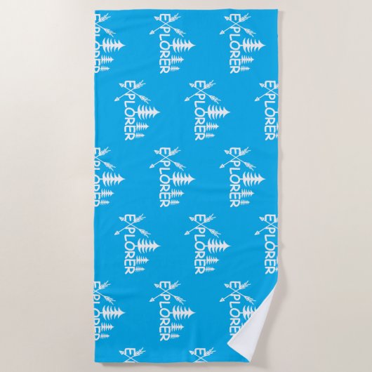 Ontdekkingsreiziger ontwerp - Beach Towel Strandlaken (Voorkant)