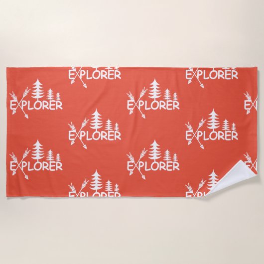 Ontdekkingsreiziger ontwerp - Beach Towel Strandlaken (Voorkant)