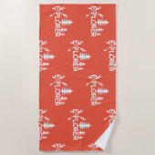 Ontdekkingsreiziger ontwerp - Beach Towel Strandlaken (Voorkant)
