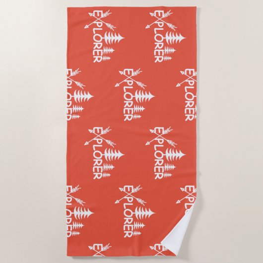 Ontdekkingsreiziger ontwerp - Beach Towel Strandlaken (Voorkant)