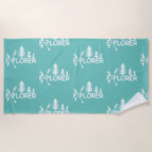 Ontdekkingsreiziger ontwerp - Beach Towel Strandlaken (Voorkant)