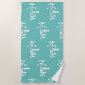Ontdekkingsreiziger ontwerp - Beach Towel Strandlaken (Voorkant)