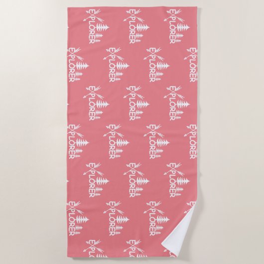 Ontdekkingsreiziger ontwerp - Beach Towel Strandlaken (Voorkant)
