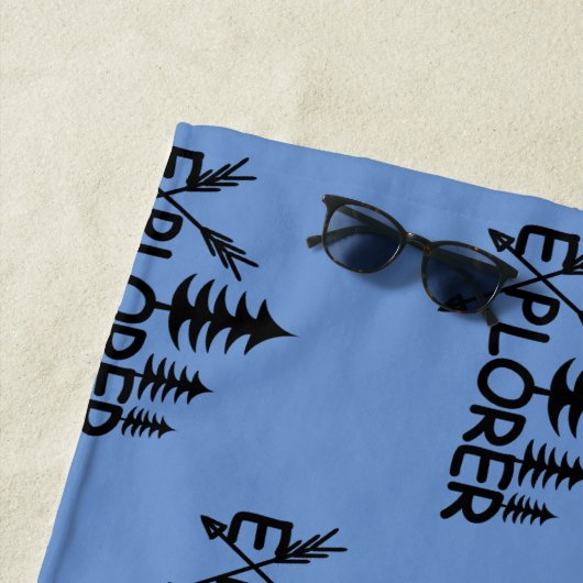 Ontdekkingsreiziger ontwerp - Beach Towel Strandlaken (In situ)