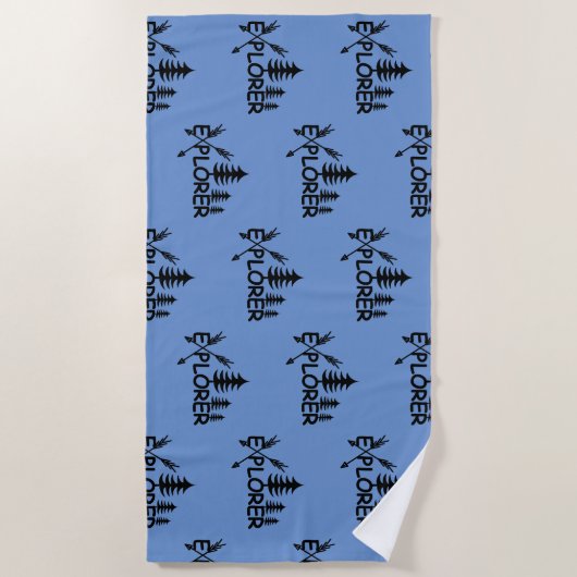 Ontdekkingsreiziger ontwerp - Beach Towel Strandlaken (Voorkant)