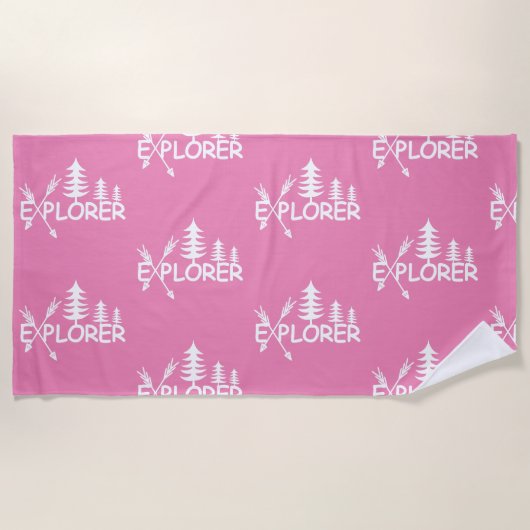 Ontdekkingsreiziger ontwerp - Beach Towel Strandlaken (Voorkant)