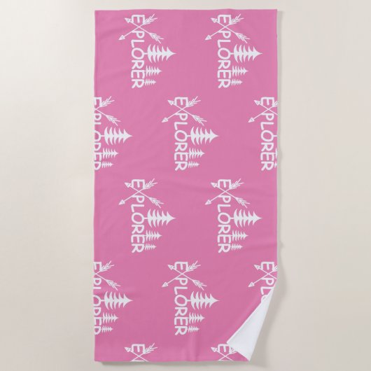 Ontdekkingsreiziger ontwerp - Beach Towel Strandlaken (Voorkant)