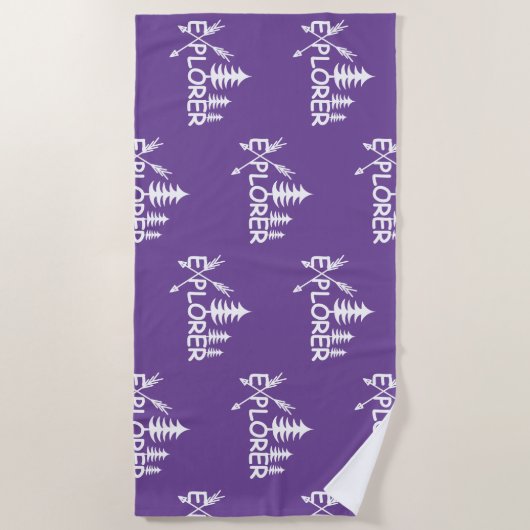 Ontdekkingsreiziger ontwerp - Beach Towel Strandlaken (Voorkant)