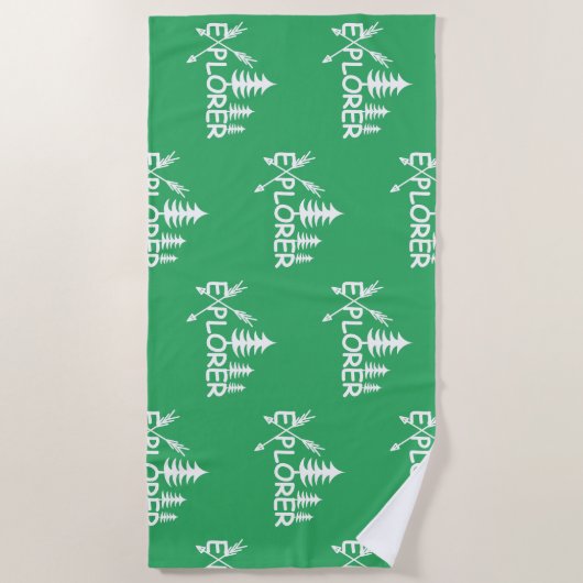 Ontdekkingsreiziger ontwerp - Beach Towel Strandlaken (Voorkant)