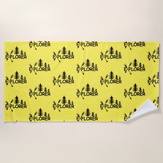 Ontdekkingsreiziger ontwerp - Beach Towel Strandlaken (Voorkant)