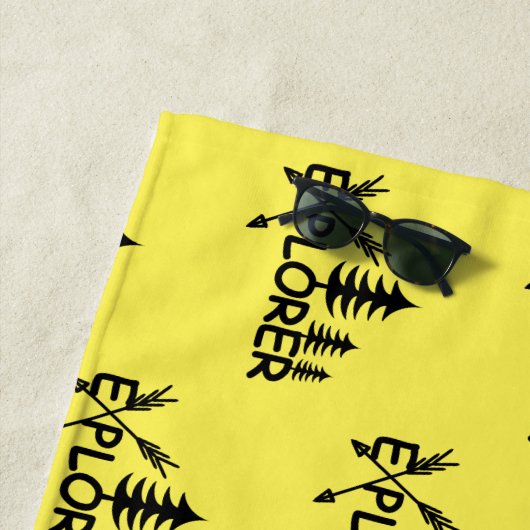 Ontdekkingsreiziger ontwerp - Beach Towel Strandlaken (In situ)
