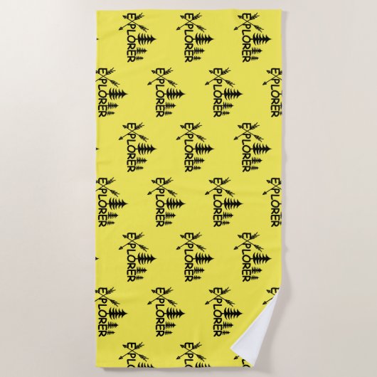 Ontdekkingsreiziger ontwerp - Beach Towel Strandlaken (Voorkant)