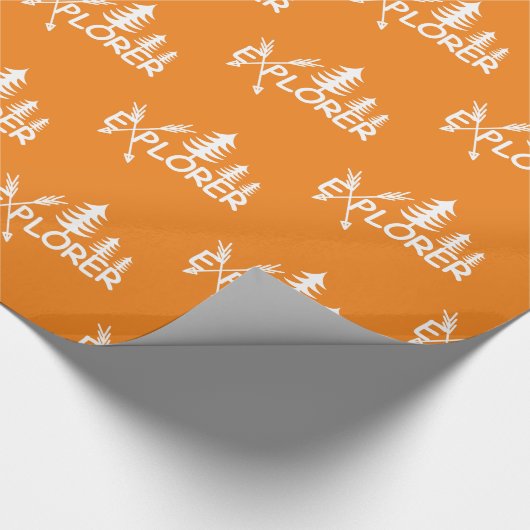 Ontdekkingsreiziger ontwerp - Glanzend omslagpapie Cadeaupapier (Hoek)