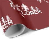 Ontdekkingsreiziger ontwerp - Glanzend omslagpapie Cadeaupapier (Rol Hoek)