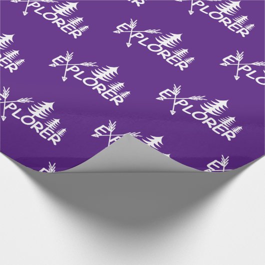 Ontdekkingsreiziger ontwerp - Glanzend omslagpapie Cadeaupapier (Hoek)