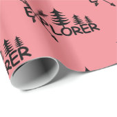 Ontdekkingsreiziger ontwerp - Glanzend omslagpapie Cadeaupapier (Rol Hoek)