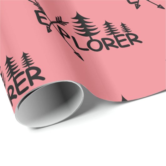 Ontdekkingsreiziger ontwerp - Glanzend omslagpapie Cadeaupapier (Rol Hoek)