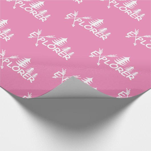Ontdekkingsreiziger ontwerp - Glanzend omslagpapie Cadeaupapier (Hoek)