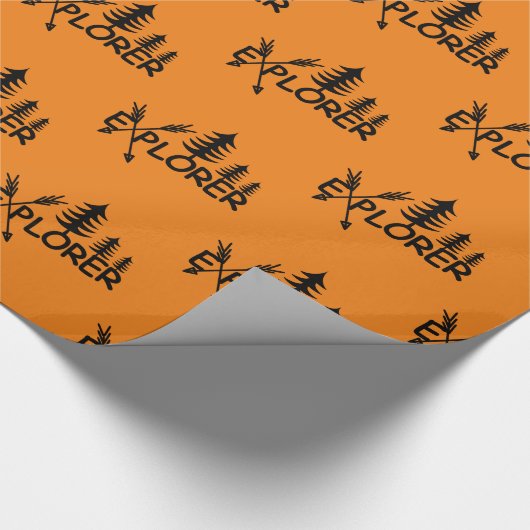 Ontdekkingsreiziger ontwerp - Glanzend omslagpapie Cadeaupapier (Hoek)