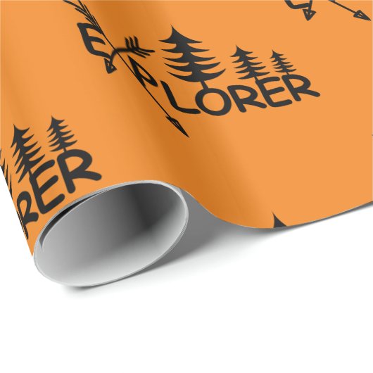 Ontdekkingsreiziger ontwerp - Glanzend omslagpapie Cadeaupapier (Rol Hoek)