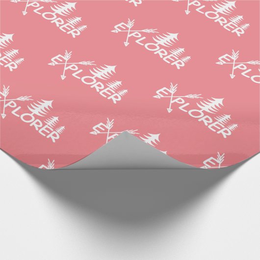 Ontdekkingsreiziger ontwerp - Glanzend omslagpapie Cadeaupapier (Hoek)
