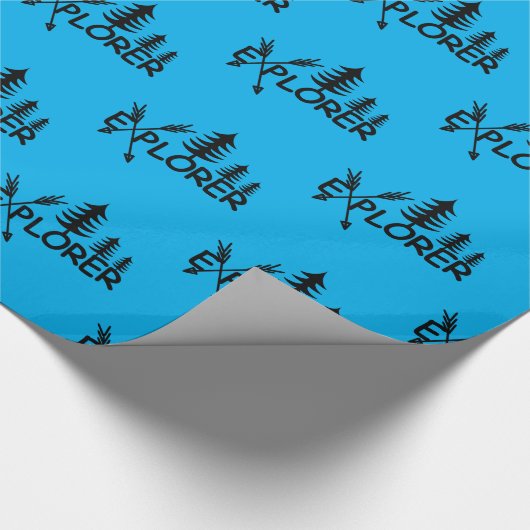 Ontdekkingsreiziger ontwerp - Glanzend omslagpapie Cadeaupapier (Hoek)