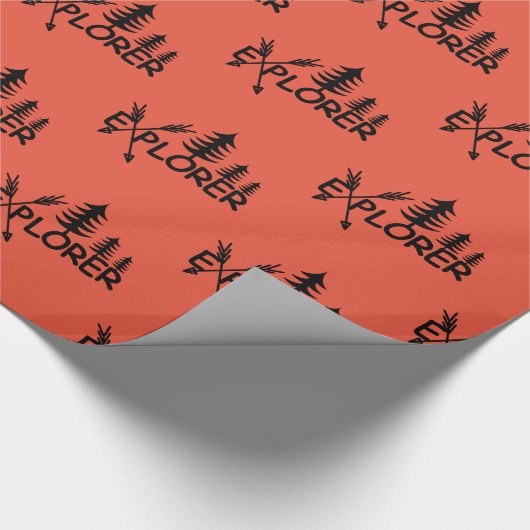 Ontdekkingsreiziger ontwerp - Glanzend omslagpapie Cadeaupapier (Hoek)