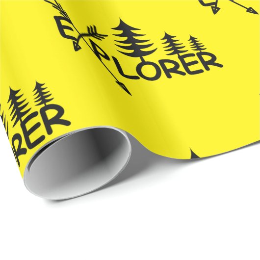 Ontdekkingsreiziger ontwerp - Glanzend omslagpapie Cadeaupapier (Rol Hoek)