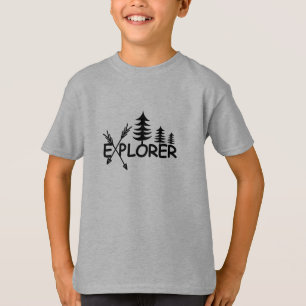 Ontdekkingsreiziger ontwerp - Kinderen Basic T-Shi T-shirt
