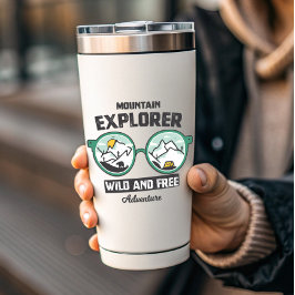 Ontdekkingsreiziger van bergen Wild Camping | Afge Sticker