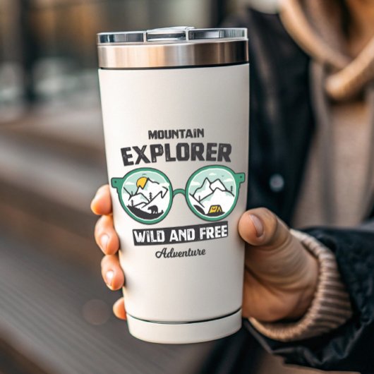 Ontdekkingsreiziger van bergen Wild Camping | Afge Sticker