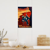 Ontdekkingsreiziger wilde op de reis naar Mars, Re Poster (Keuken)
