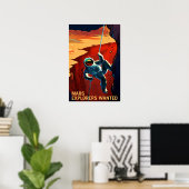 Ontdekkingsreiziger wilde op de reis naar Mars, Re Poster (Thuiskantoor)