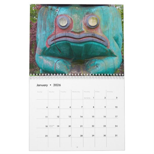 Ontdekte schatten kalender (Jan 2026)