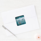 Ontdooid – Kwetsbaar leven bewaard Vierkante Sticker (Envelop)